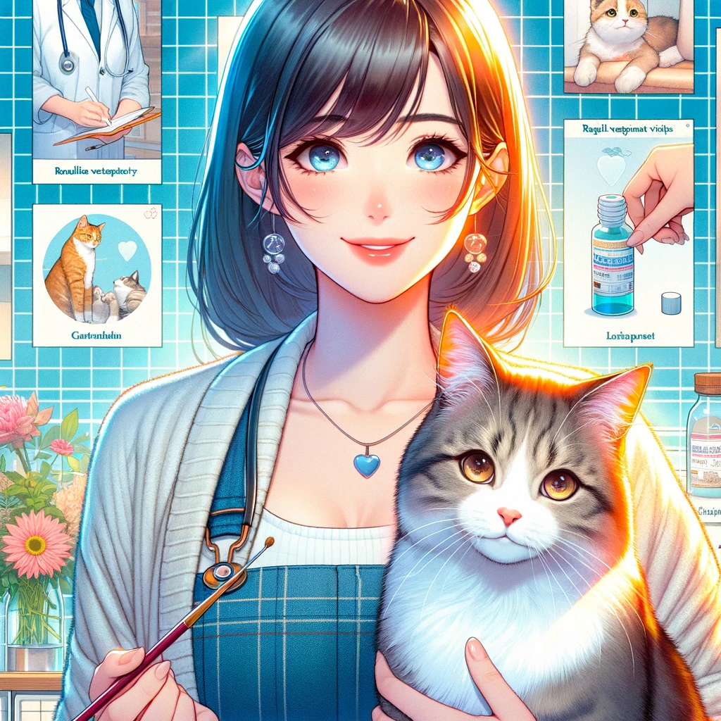 猫ちゃん定期健診の記事のポスター